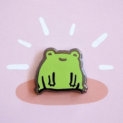 Happy Little Frog Enamel Pin