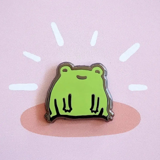 Happy Little Frog Enamel Pin