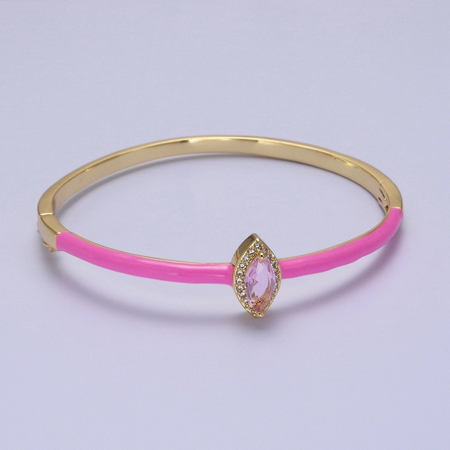 Marquise Gem Bangle Bracelet