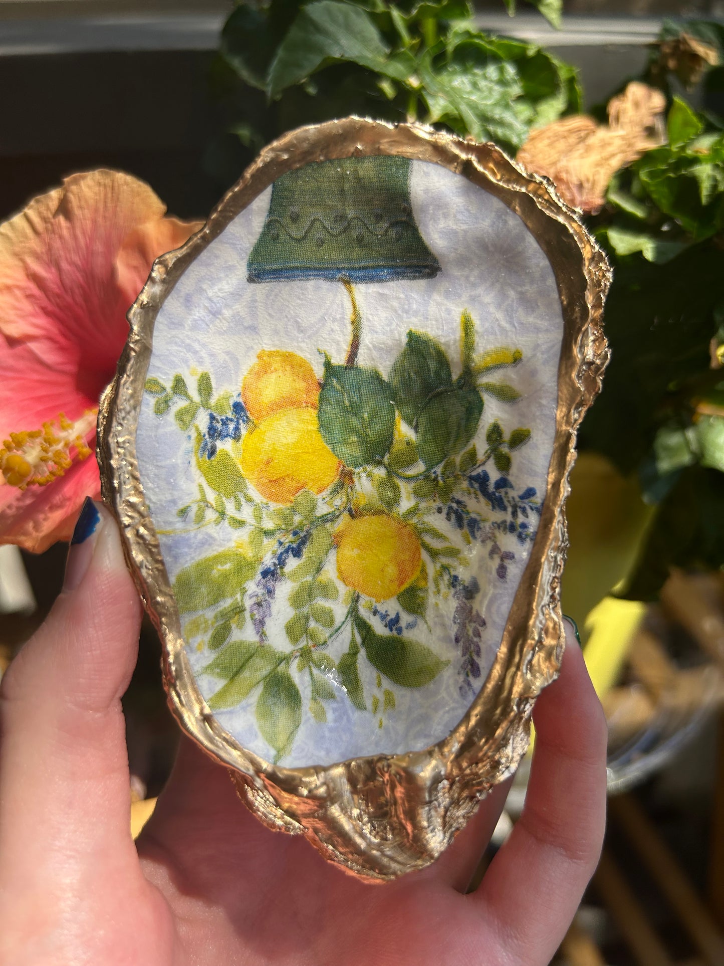 Lemon and Lavender Oyster Trinket Dish