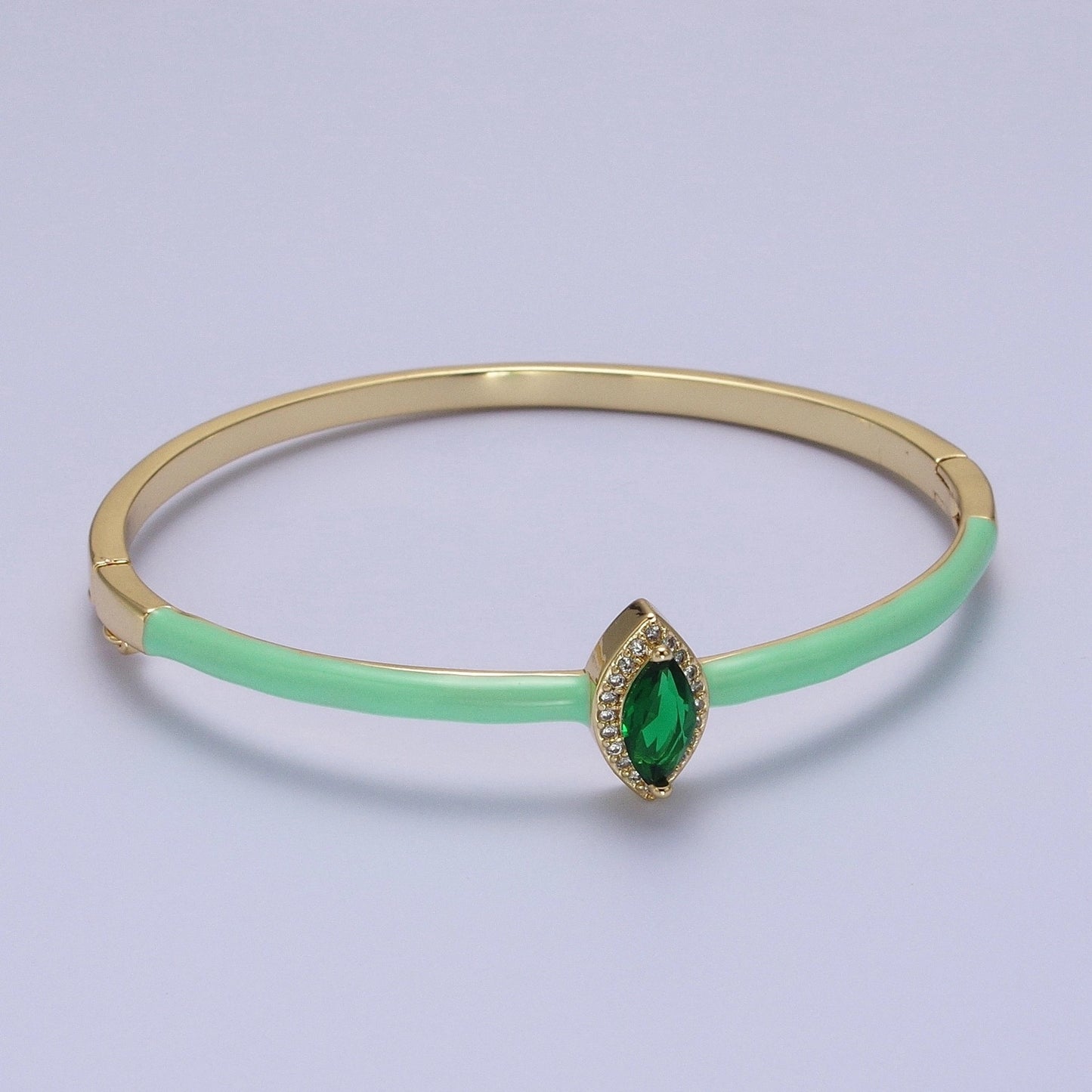 Marquise Gem Bangle Bracelet