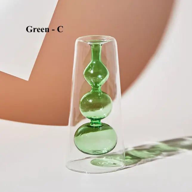 Colorful Nordic Hydroponic Glass Vase